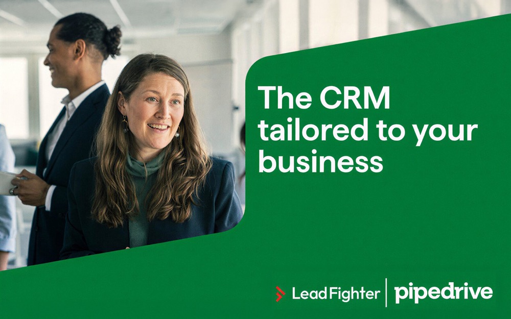 Leadfighter og Pipedrive: CRM-system tilpasset din virksomheds salgsproces
